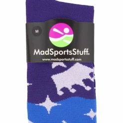 MadSportsStuff Neon Princess Crowns And Wands Athletic Over The Calf Socks