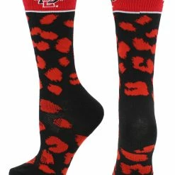 TCK All Schools San Diego State Aztecs Socks Womens Savage Crew Socks