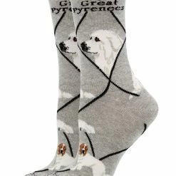 WHD Great Pyrenees Socks For Women Gift For Dog Lovers Crazy Socks - Crew
