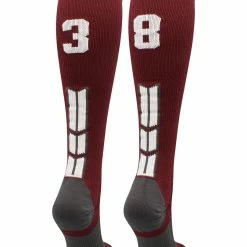 Best Sale ๐ MadSportsStuff Maroon Player ID Custom Number Over The Calf ๐งฆ Socks For ๐ฅ Softball โพ Baseball Football Boys And ๐ง Girls ๐ฅ Softball ๐งฆ Socks ๐ 195 MadSportsStuff Maroon Player ID Custom Number Over The Calf Socks For Softball Baseball Football Boys And Girls Softball Socks
