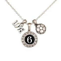 Discount ๐ MadSportsStuff ๐ง Girls Soccer Necklace With Jersey Number (Available In 39 Numbers) โ 57 MadSportsStuff Girls Soccer Necklace With Jersey Number (Available In 39 Numbers)