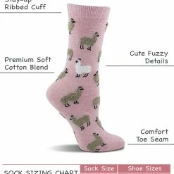 WHD Llama Socks For Women With Fuzzy Llamas - Llama Lovers Gift - 2-Pack