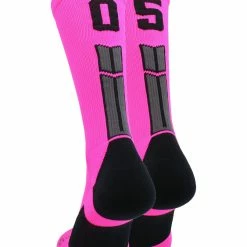 Cheap ๐ MadSportsStuff Neon Pink And Black Player ID Custom Number Crew ๐งฆ Socks For ๐ Basketball Lacrosse Volleyball Boys And ๐ง Girls Lacrosse ๐งฆ Socks ๐ 177 MadSportsStuff Neon Pink And Black Player ID Custom Number Crew Socks For Basketball Lacrosse Volleyball Boys And Girls Lacrosse Socks
