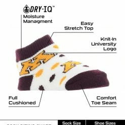 TCK Minnesota Golden Gophers Toddler Socks Low Cut Little Fan All Schools