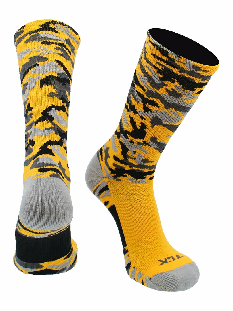 Flash Sale ๐ Basketball ๐งฆ Socks TCK Sports Elite Woodland Camo Performance Crew ๐งฆ Socks ๐ 3 Basketball Socks TCK Sports Elite Woodland Camo Performance Crew Socks