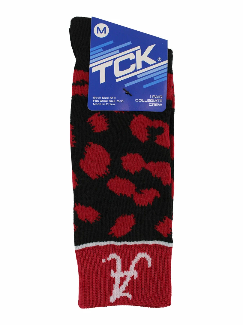 New ๐ TCK Alabama Crimson Tide ๐งฆ Socks ๐ฉ Womens Savage Crew ๐งฆ Socks ๐งจ 4 TCK Alabama Crimson Tide Socks Womens Savage Crew Socks
