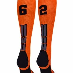 Best Sale ๐ MadSportsStuff ๐ฅ Softball ๐งฆ Socks Orange And Black Player ID Custom Number Over The Calf ๐งฆ Socks For ๐ฅ Softball โพ Baseball Football Boys And ๐ง Girls โญ 123 MadSportsStuff Softball Socks Orange And Black Player ID Custom Number Over The Calf Socks For Softball Baseball Football Boys And Girls