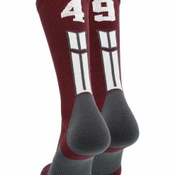 Best deal ๐คฉ MadSportsStuff Maroon Player ID Custom Number Crew ๐งฆ Socks For ๐ Basketball Lacrosse Volleyball Boys And ๐ง Girls ๐งจ 159 MadSportsStuff Maroon Player ID Custom Number Crew Socks For Basketball Lacrosse Volleyball Boys And Girls