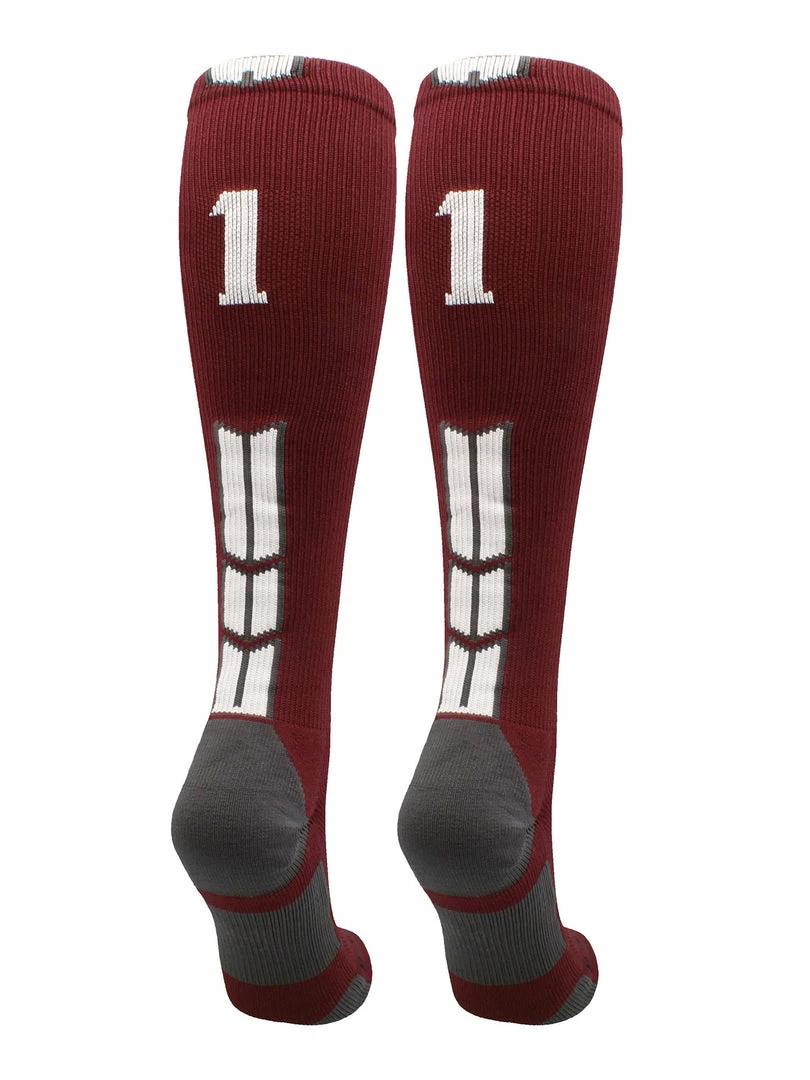 Best Sale ๐ MadSportsStuff Maroon Player ID Custom Number Over The Calf ๐งฆ Socks For ๐ฅ Softball โพ Baseball Football Boys And ๐ง Girls ๐ฅ Softball ๐งฆ Socks ๐ 67 MadSportsStuff Maroon Player ID Custom Number Over The Calf Socks For Softball Baseball Football Boys And Girls Softball Socks