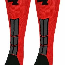 New ๐ MadSportsStuff Red And Black Player ID Custom Number Over The Calf ๐งฆ Socks For ๐ฅ Softball โพ Baseball Football Boys And ๐ง Girls โพ Baseball ๐งฆ Socks ๐ 191 MadSportsStuff Red And Black Player ID Custom Number Over The Calf Socks For Softball Baseball Football Boys And Girls Baseball Socks