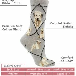 Budget ๐คฉ WHD Crazy ๐งฆ Socks - Crew Wheaten Terrier ๐งฆ Socks For ๐ฉ Women Gift For ๐ถ Dog Lovers โ 6 WHD Crazy Socks - Crew Wheaten Terrier Socks For Women Gift For Dog Lovers