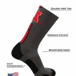 Hot Sale ⭐ TCK Nebraska Cornhuskers 🧦 Socks Baseline 3.0 Crew All Schools ✨ 9 TCK Nebraska Cornhuskers Socks Baseline 3.0 Crew All Schools