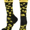 TCK All Schools Iowa Hawkeyes Socks Womens Savage Crew Socks
