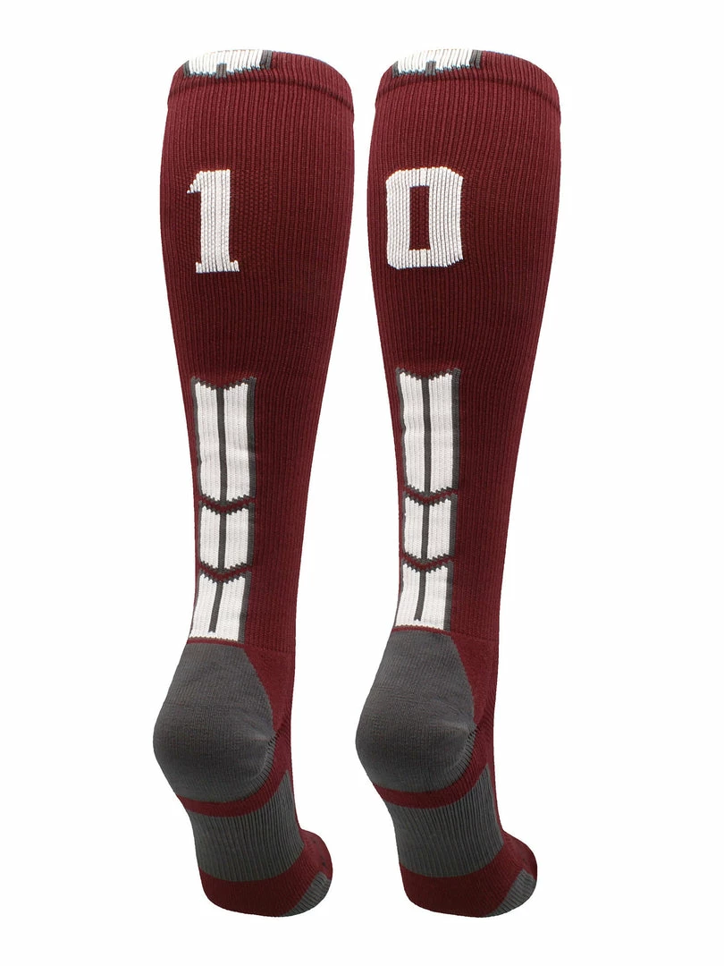 Best Sale ๐ MadSportsStuff Maroon Player ID Custom Number Over The Calf ๐งฆ Socks For ๐ฅ Softball โพ Baseball Football Boys And ๐ง Girls ๐ฅ Softball ๐งฆ Socks ๐ 68 MadSportsStuff Maroon Player ID Custom Number Over The Calf Socks For Softball Baseball Football Boys And Girls Softball Socks