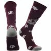 TCK All Schools Texas A&M Aggies Socks Crew Length Sock Mayhem