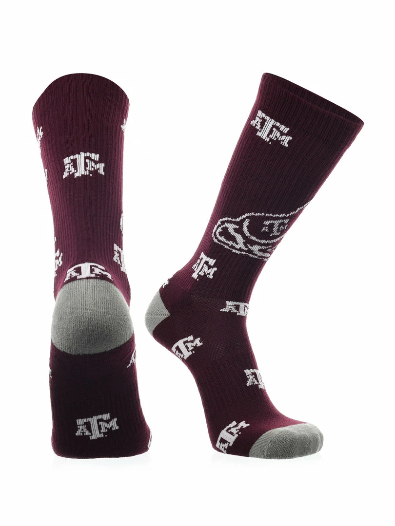 Best Pirce ๐ TCK All Schools Texas A&M Aggies ๐งฆ Socks Crew Length Sock Mayhem ๐ 1 TCK All Schools Texas A&M Aggies Socks Crew Length Sock Mayhem
