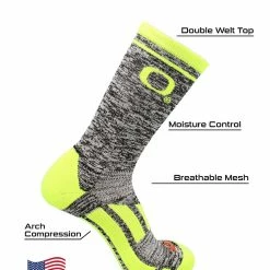 TCK NCAA Oregon Ducks Socks O Heathered Crew All Schools