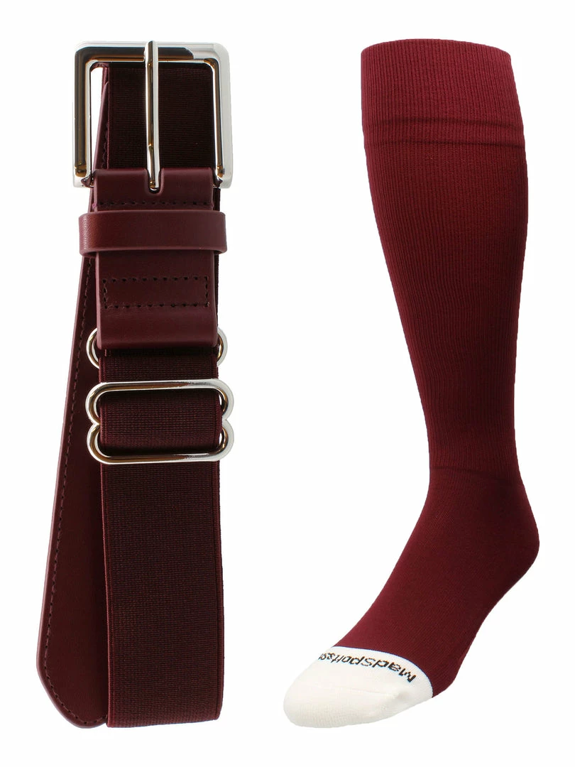 Cheapest ๐ MadSportsStuff ๐ฅ Softball Or โพ Baseball ๐งฆ Socks And Belt Combo - Youth And Adult Sizes Pro Line ๐ 24 MadSportsStuff Softball Or Baseball Socks And Belt Combo - Youth And Adult Sizes Pro Line