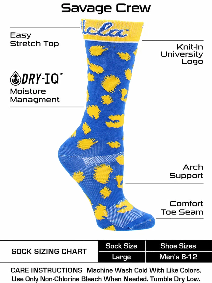 Best deal ๐ TCK UCLA Bruins ๐งฆ Socks ๐ฉ Womens Savage Crew ๐งฆ Socks All Schools ๐ 3 TCK UCLA Bruins Socks Womens Savage Crew Socks All Schools