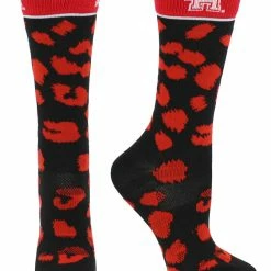 TCK All Schools Houston Cougars Socks Womens Savage Crew Socks