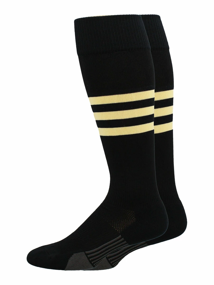 Cheapest ๐ MadSportsStuff Dugout 3 Stripe โพ Baseball ๐งฆ Socks Over The Calf Length Pattern B โญ 5 MadSportsStuff Dugout 3 Stripe Baseball Socks Over The Calf Length Pattern B